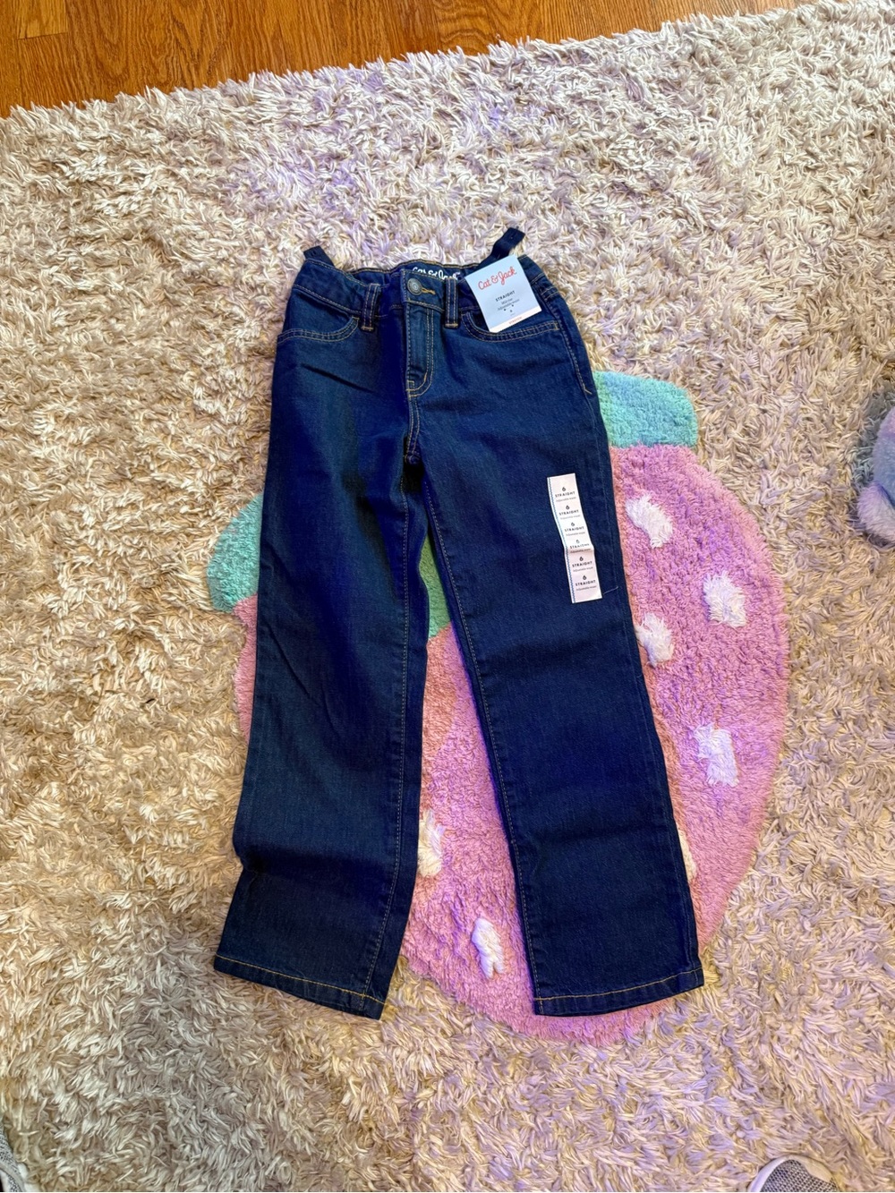 Cat & Jack Dark Blue Straight-Leg Kids Jeans